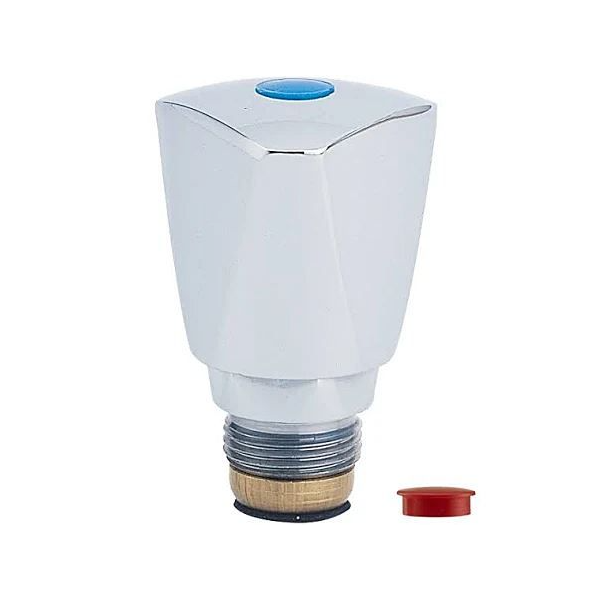 Tête universelle avec croisillon pour robinet mélangeur - Filetage Mâle 15 x 21 - Métal chromé