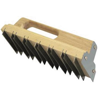 Chemin de fer plat avec 12 lames dentées pas de 2 mm dimensions 300 x 70 mm Taliaplast