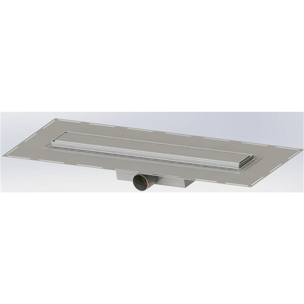 CANIVEAU DOUCHE PLAT L 800 CUIR RG800-CUIR