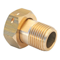 Raccord 2 pieces laiton pour compteur Mâle 3/4" - Ecrou tournant 3/4