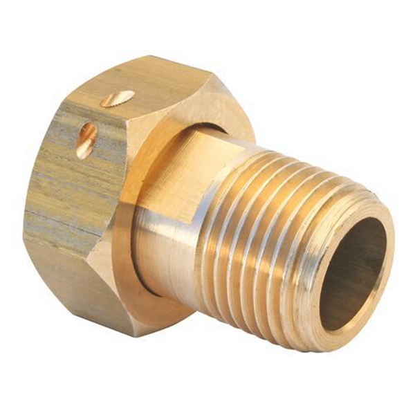 Raccord 2 pieces laiton pour compteur Mâle 3/4" - Ecrou tournant 3/4