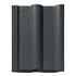 Tuile béton Double Romane - grand moule faible relief - Monier - 42 x 33 cm - Ardoise
