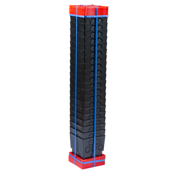 Boite de réservation en polypropylène BOXECO - couronne crantée en partie basse pour treillis métallique - 20 pièces