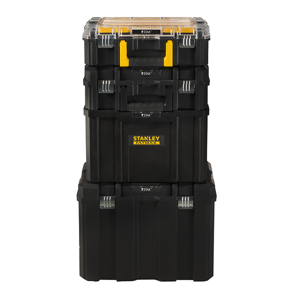 Malette roulante grand volume manche télescopique Stanley TSTAK Fatmax 51,2cmx43,5cmx99 cm