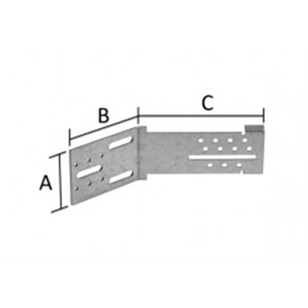 Équerre angle de mur sortant ITE Simpson AB45C