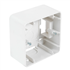 Cadre saillie simple Debflex - 86 x 86 x 43 mm - À visser - ABS - Blanc brillant