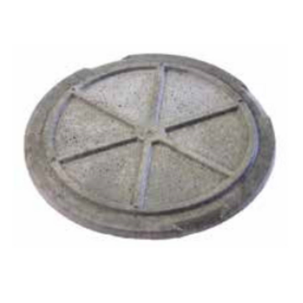 Couvercle béton pour réhausse de fosse sceptique - CVVB - diamètre 60 cm