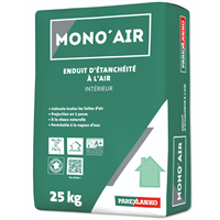 Enduit d'étanchéité à l'air en intérieur MONO'AIR Parexlanko - Sac de 25 kg