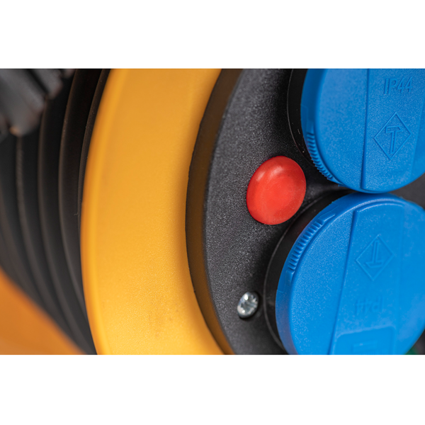 Enrouleur électrique Brennenstuhl Baby Pro - câble de 10,0 M H07RN-F 3G1,5 avec 4 prises à clapet