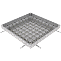 TRAPPE ACO UNIFACE ACIER GALVANISE 800X800MM H110MM C250 / 600KN