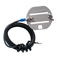 Sortie haute tension avec attache pour clôture électrique - Lacmé - Pour ruban 40 mm