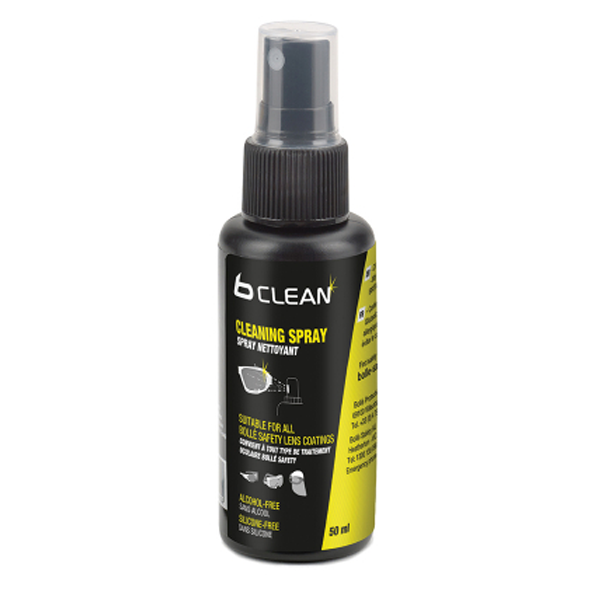 Spray nettoyant sans alcool pour lunettes B Clean flacon de 50ml