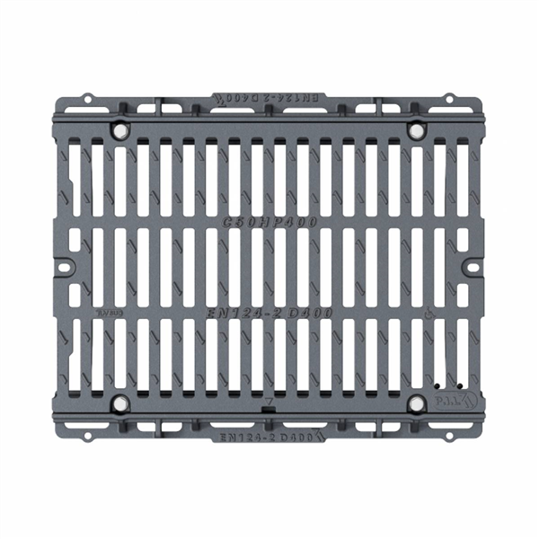 Grille caniveau D400 750x400 PMR A/longeron fte + ver 4 bl