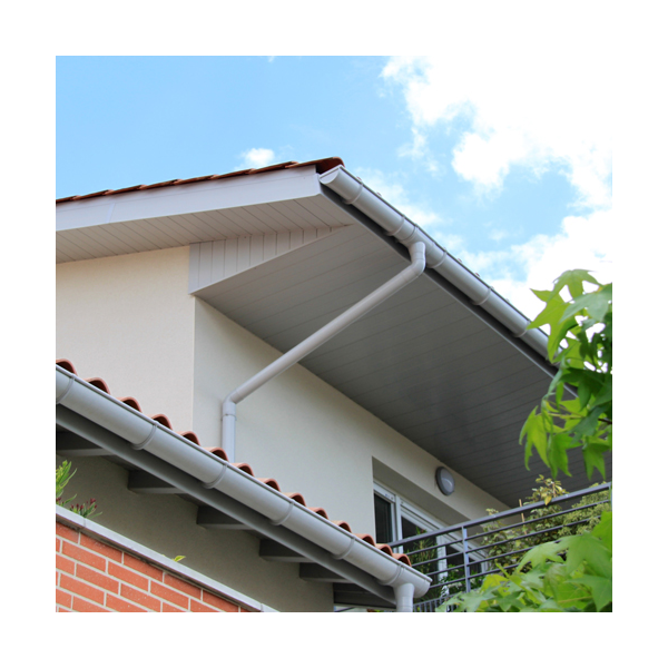 Manchon mâle-femelle MEP 80M pour tuyau de descente de gouttière de 80 mm  - PVC Blanc