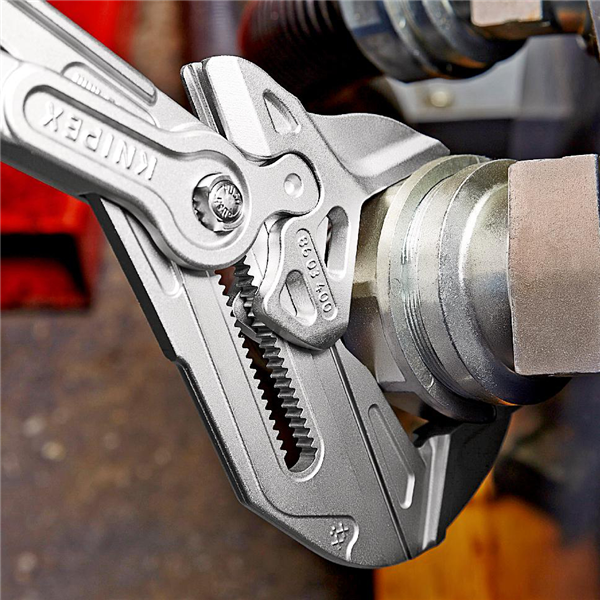 Pince-clé XL nickelée Knipex longueur 400 mm