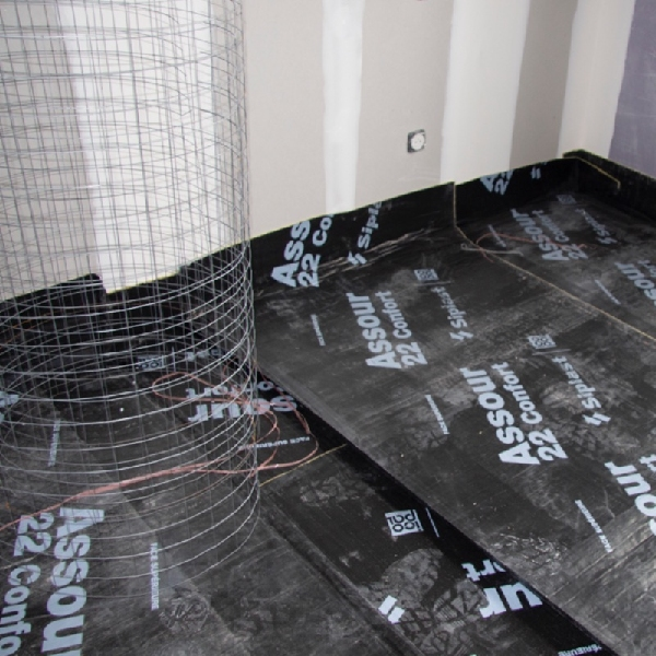 Sous-couche acoustique sous chape - Assour 22 Confort Grand Chantier - 20 x 1.2 m - ép. 3 mm