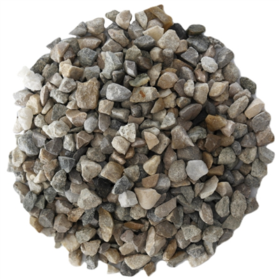 Gravillon de décoration mixte silico-calcaire gris 6/10 mm - Big bag 1 T