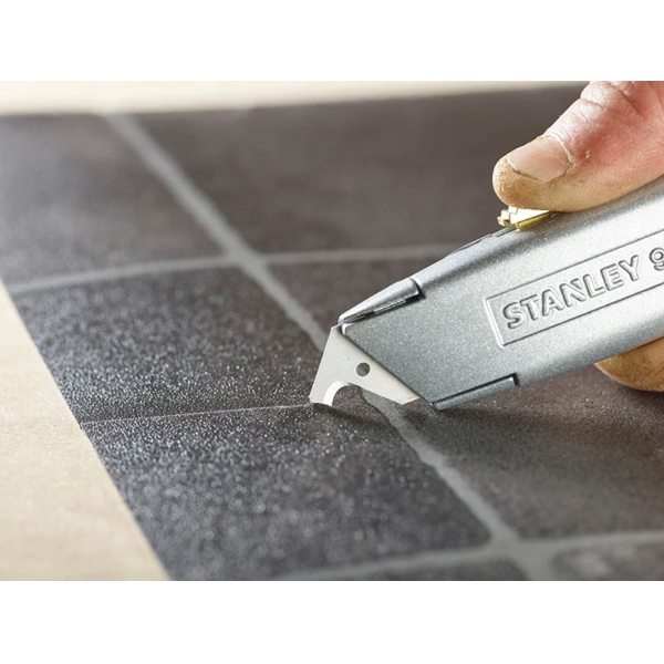 Lame de couteau trapézoïdale 1996 Stanley - Lame double crochet réversible 50 mm - Par 100