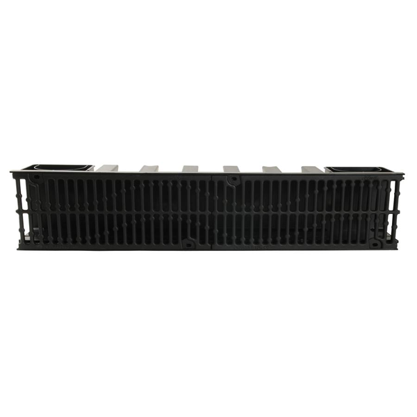 Caniveau avec grille en fonte - résistance B125 - Connecto Nicoll - L. int. 160 mm / ext. 208 mm - 1 ml