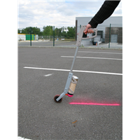 Canne de marquage au sol pour traceur de chantier