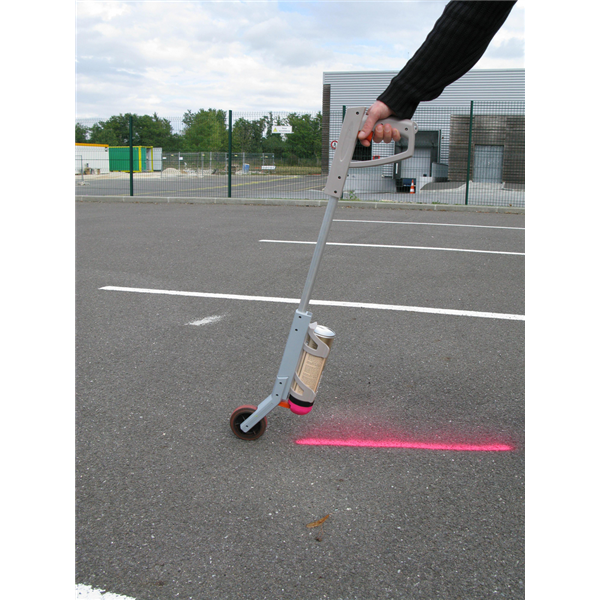 Canne de marquage au sol pour traceur de chantier