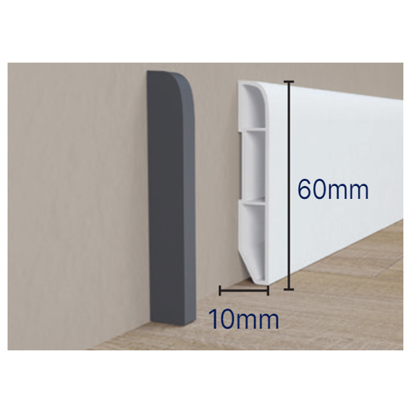 Embout de finition pour plinthe en PVC Gerflor - sachet de 10