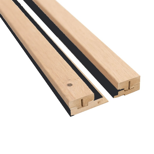 Profil de finition pour panneau tasseau bois en chêne avec fond noir - ép. 2,00 CM - Long. 2,50 M - lot de 2