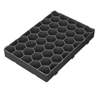 Dalle stabilisatrice pour gravier avec système d'accroche - Urbanit - 476 x 319 mm - ép. 57 mm