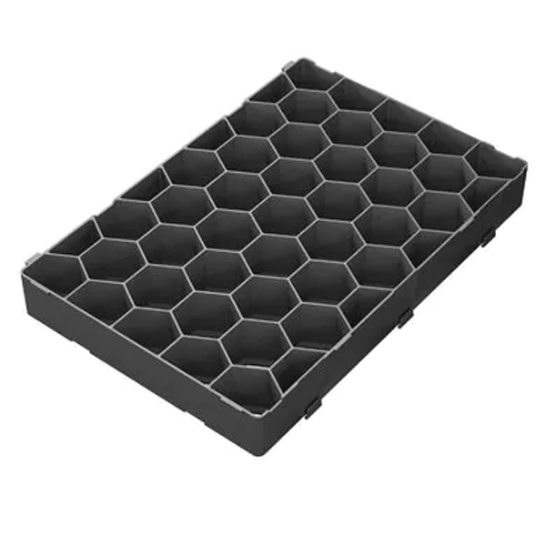 Dalle stabilisatrice pour gravier avec système d'accroche - Urbanit - 476 x 319 mm - ép. 57 mm