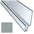 Profil linteau de fenêtre en aluminium laqué Bleu scandinave C10 pour bardage Cedral Click - longueur 3 M