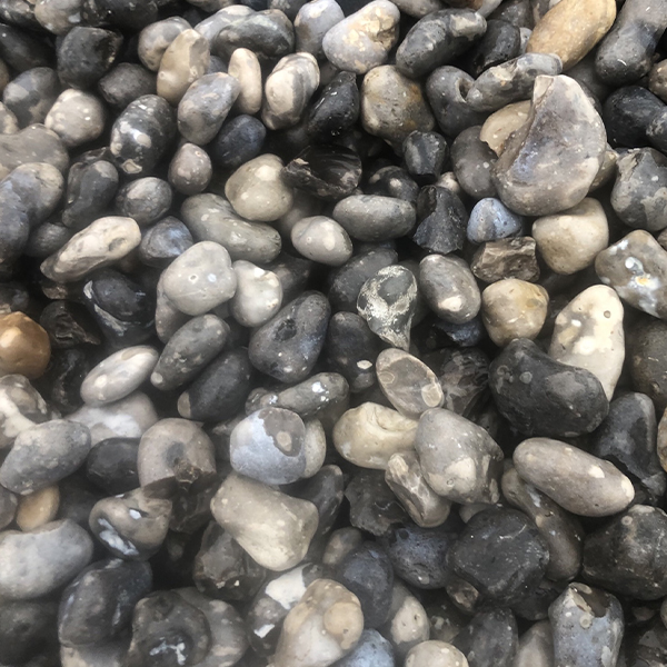 Galet de mer gris beige océan pour gabion - granulométrie de 80 à 120 mm - 375 Kg