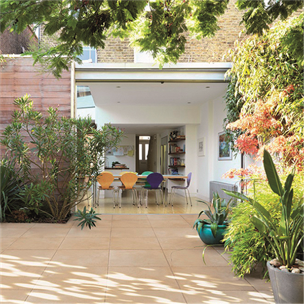 Dalle terrasse en pierre reconstituée effet béton Space Edilis - coloris Lubéron - 50 CMx50 CM - épaisseur 25 MM