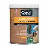 Saturateur pour terrasse bois - SX735 Cécil - Naturel aspect mat - 1 litre
