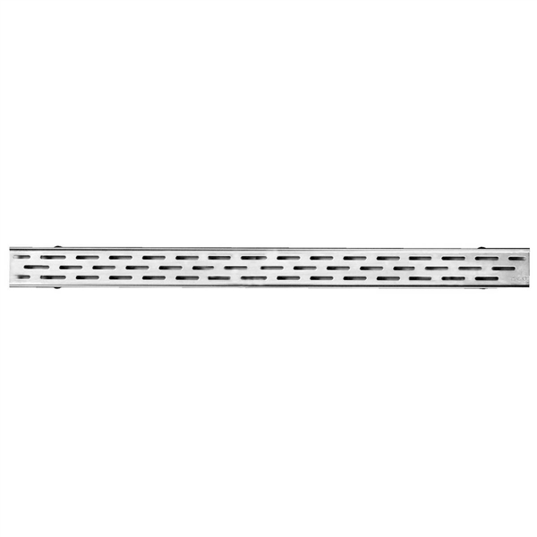 CANIV. EKO INOX. DN40 LG 885MM GRILLE SLOT AVEC SIPHON PVC