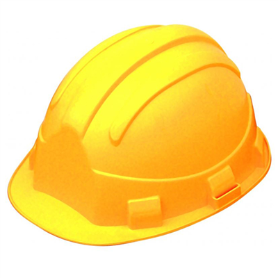 Casque chantier réglable Opale jaune avec garniture frontale - 6 points d'ancrage Taliaplast