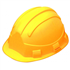 Casque chantier réglable Opale jaune avec garniture frontale - 6 points d'ancrage Taliaplast