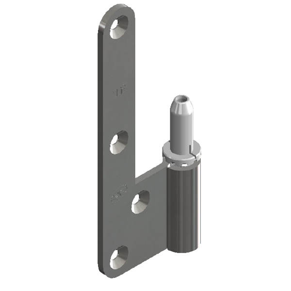 Paumelle lame mâle en L pour huisserie bois BCP NF Gauche