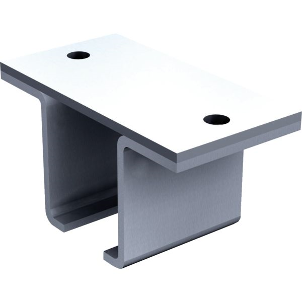 Support enveloppant à visser au plafond rail associé 6255