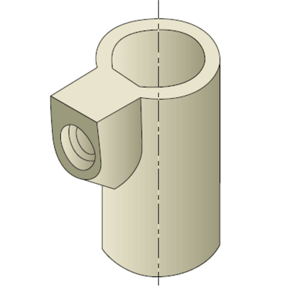 SIPHON RUE D400 H1100 S160 PVC