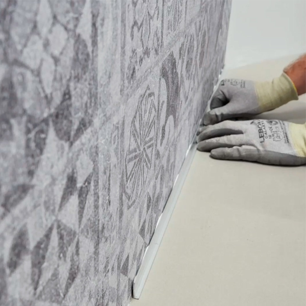 Profilé de départ en L Gerflor pour dalle et panneau mural Revela - alu - 20,1 MM x 5,4 MM - long. 2,60 M