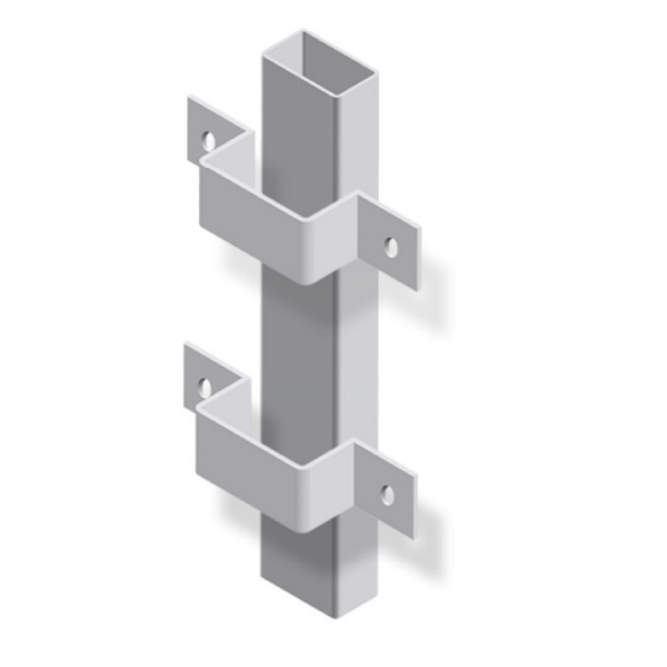 Bride de fixation Taliaplast pour panneau de signalisation permanente - section rectangulaire 80x40mm - lot de 2