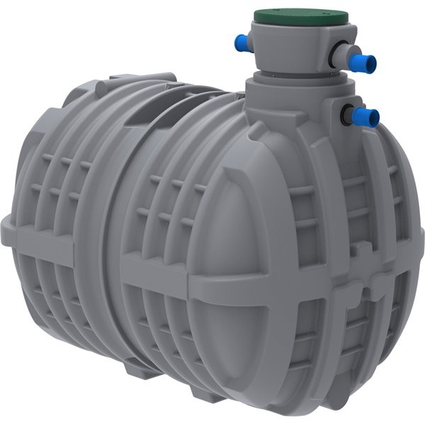 Cuve de récupération d'eau de pluie enterrée PEHD MILLEN'EAU PLUVIALE - 6000,0 ltr