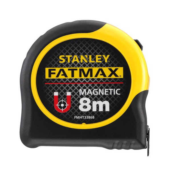 Mètre à ruban avec crochet magnétique Stanley Fatmax - Classe 2 - 8 m x 32 mm