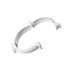 Collier de fixation sans patte à vis MEP 80BV à clipser pour tuyau de descente de 80 mm - PVC Blanc