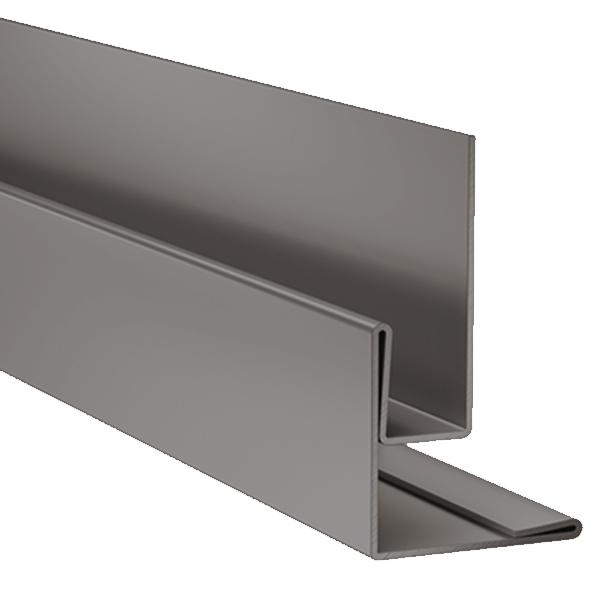 Profilé d'angle sortant et de retour tableau pour bardage Hardie VL Plank - Alu Gris ardoise - 3,00 M