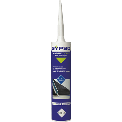 Mastic colle pour étanchéité à l'air des pare-vapeurs Gypso - Cartouche de 310 ml