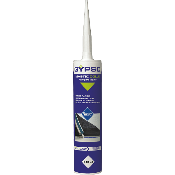 Mastic colle pour étanchéité à l'air des pare-vapeurs Gypso - Cartouche de 310 ml