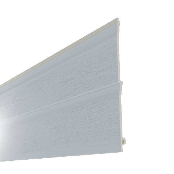 Bardage PVC extérieur imitation bois - Barcel - 300,00 MM x 18,00 MM - Long. 5,00 M - Gris clair