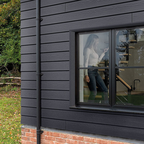 Bardage fibre ciment Cedral Lap finition relief - 190 mm x 10,00 mm - L. 3,60 m - Gris ardoise C18