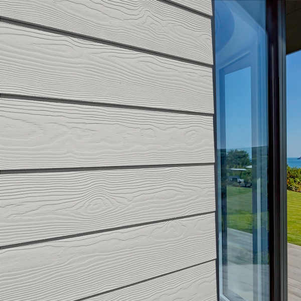 Bardage fibre ciment Cedral Lap finition relief - 190 mm x 10,00 mm - L. 3,60 m - Gris argent C51
